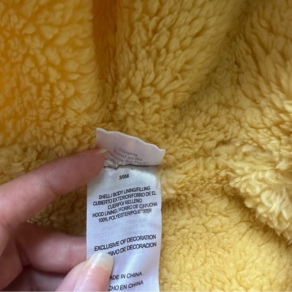 Disney Baby Winnie The Pooh Zip Up Snowsuit New Without Tags Size 3 To 6 Months - Picture 6 of 9